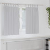 Firany blackout z kółkami 2 pcs Jasnoszary 140 x 140 cm