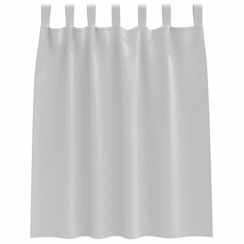 Firany blackout z kółkami 2 pcs Jasnoszary 140 x 140 cm