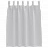 Firany blackout z kółkami 2 pcs Jasnoszary 140 x 140 cm