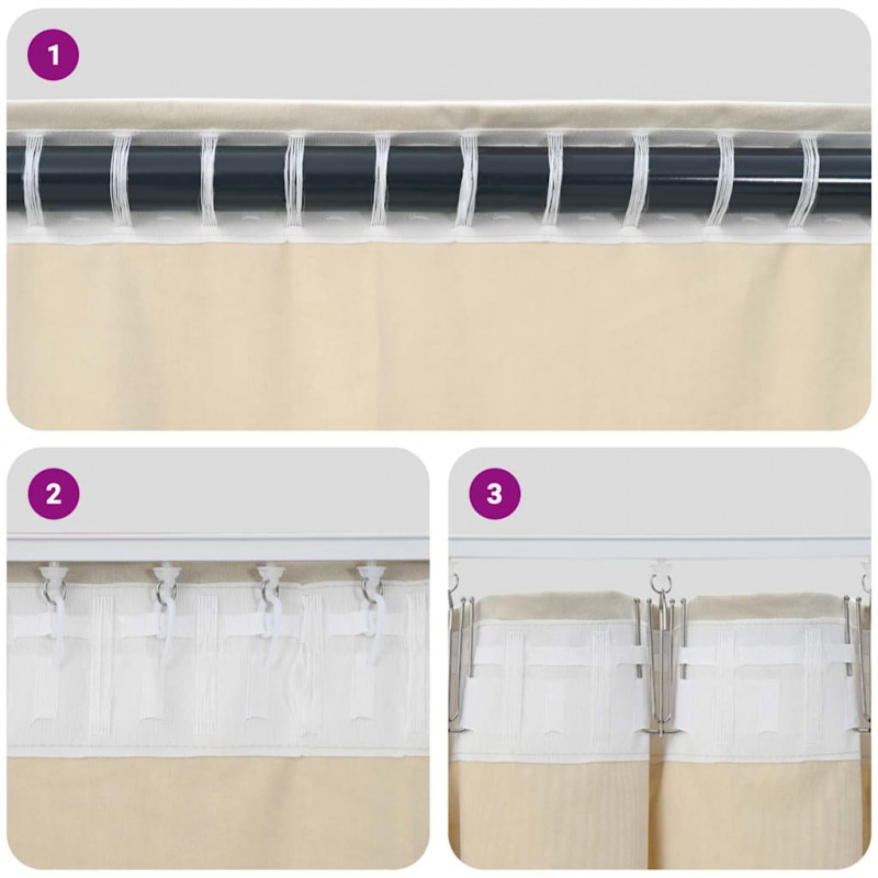 Zasłony zaciemniające 2 pcs Musztardowy Żółty 140 x 225 cm