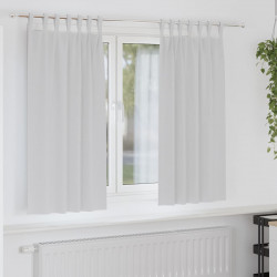 Firany blackout z kółkami 2 pcs Jasnoszary 175 x 140 cm