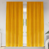 Zasłony zaciemniające 2 pcs Musztardowy Żółty 140 x 245 cm