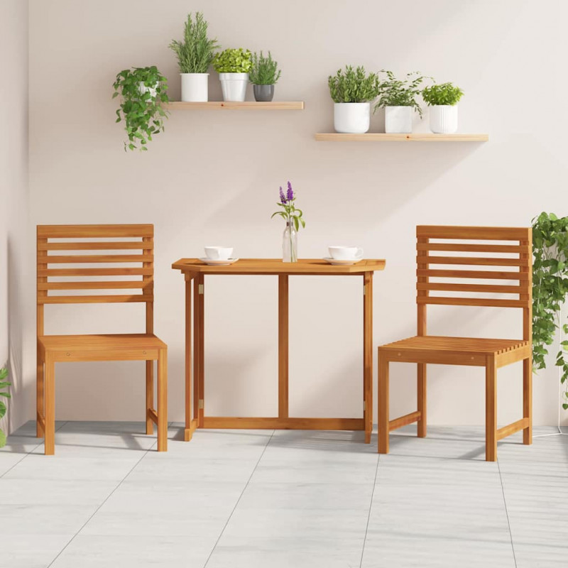 Krzesło Ogrodowe 2 pcs Brązowy 50 x 50 x 91cm