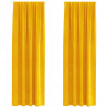 Zasłony zaciemniające 2 pcs Musztardowy Żółty 140 x 260 cm
