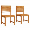 Krzesło Ogrodowe 2 pcs Brązowy 50 x 50 x 91cm