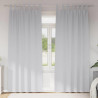 Firany blackout z kółkami 2 pcs Jasnoszary 245 x 140 cm