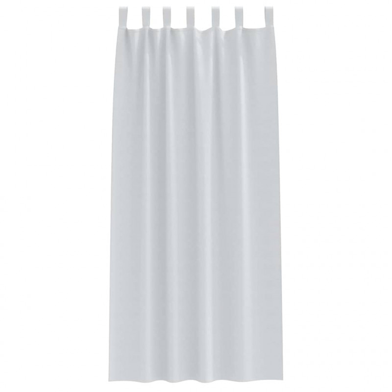 Firany blackout z kółkami 2 pcs Jasnoszary 245 x 140 cm