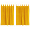 Zasłony zaciemniające 2 pcs Musztardowy Żółty 140 x 140 cm