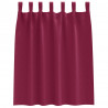 Firany blackout z kółkami 2 pcs Czerwone wino 140 x 140 cm