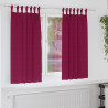 Firany blackout z kółkami 2 pcs Czerwone wino 175 x 140 cm