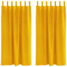 Zasłony zaciemniające 2 pcs Musztardowy Żółty 140 x 175 cm
