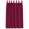 Firany blackout z kółkami 2 pcs Czerwone wino 175 x 140 cm