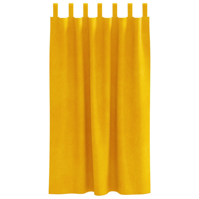 Zasłony zaciemniające 2 pcs Musztardowy Żółty 140 x 175 cm