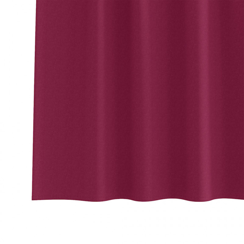 Firany blackout z kółkami 2 pcs Czerwone wino 175 x 140 cm