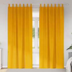 Zasłony zaciemniające 2 pcs Musztardowy Żółty 140 x 225 cm