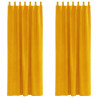 Zasłony zaciemniające 2 pcs Musztardowy Żółty 140 x 260 cm