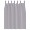 Firany blackout z kółkami 2 pcs Metaliczny Szary 140 x 140 cm