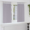 Firany blackout z kółkami 2 pcs Metaliczny Szary 175 x 140 cm
