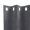 Zasłony zaciemniające 2 pcs Jasnoszary 140 x 140 cm Aksamit