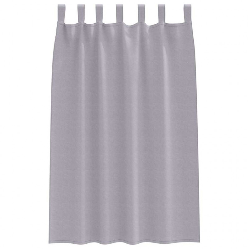 Firany blackout z kółkami 2 pcs Metaliczny Szary 175 x 140 cm