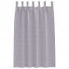 Firany blackout z kółkami 2 pcs Metaliczny Szary 175 x 140 cm