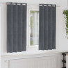 Zasłony zaciemniające 2 pcs Jasnoszary 140 x 175 cm Aksamit