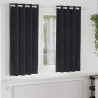 Zasłony zaciemniające 2 pcs Czarny 140 x 175 cm Aksamit