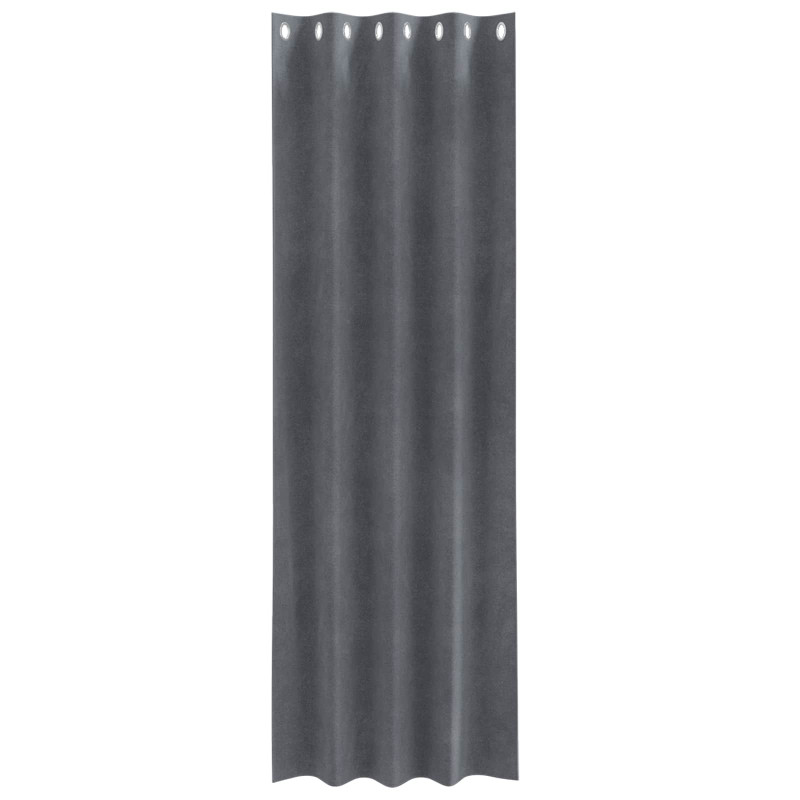 Zasłony zaciemniające 2 pcs Jasnoszary 140 x 225 cm Aksamit