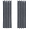 Zasłony zaciemniające 2 pcs Jasnoszary 140 x 245 cm Aksamit
