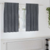 Zasłony zaciemniające 2 pcs Jasnoszary 140 x 140 cm Aksamit
