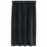 Zasłony zaciemniające 2 pcs Czarny 140 x 140 cm Aksamit