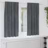 Zasłony zaciemniające 2 pcs Jasnoszary 140 x 175 cm Aksamit