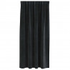 Zasłony zaciemniające 2 pcs Czarny 140 x 175 cm Aksamit