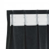Zasłony zaciemniające 2 pcs Czarny 140 x 175 cm Aksamit