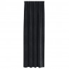 Zasłony zaciemniające 2 pcs Czarny 140 x 225 cm Aksamit