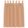 Firany blackout z kółkami 2 pcs Jasny Brąz 140 x 140 cm