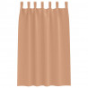 Firany blackout z kółkami 2 pcs Jasny Brąz 175 x 140 cm