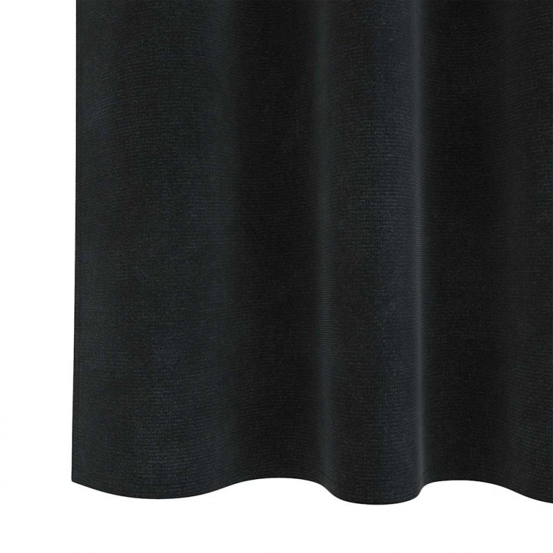 Zasłony zaciemniające 2 pcs Czarny 140 x 260 cm Aksamit