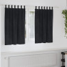 Zasłony zaciemniające 2 pcs Czarny 140 x 140 cm Aksamit