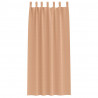 Firany blackout z kółkami 2 pcs Jasny Brąz 225 x 140 cm