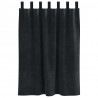 Zasłony zaciemniające 2 pcs Czarny 140 x 140 cm Aksamit
