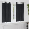 Zasłony zaciemniające 2 pcs Czarny 140 x 175 cm Aksamit