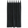 Zasłony zaciemniające 2 pcs Czarny 140 x 175 cm Aksamit