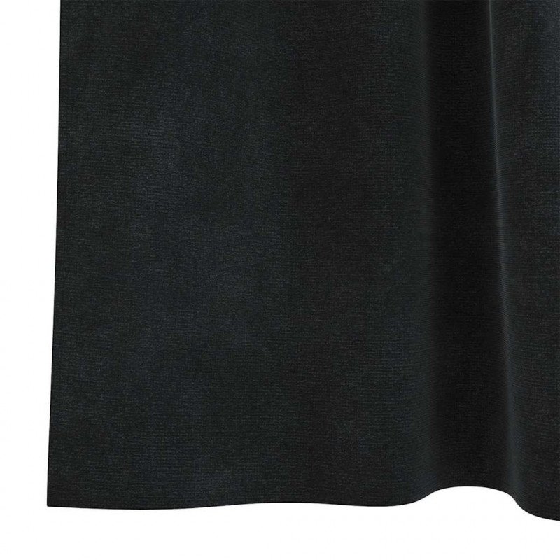 Zasłony zaciemniające 2 pcs Czarny 140 x 175 cm Aksamit