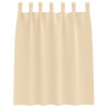 Firany blackout z kółkami 2 pcs Kremowy 140 x 140 cm Poliester