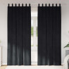 Zasłony zaciemniające 2 pcs Czarny 140 x 245 cm Aksamit