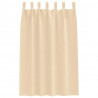Firany blackout z kółkami 2 pcs Kremowy 175 x 140 cm Poliester