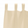 Firany blackout z kółkami 2 pcs Kremowy 225 x 140 cm Poliester