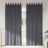Zasłony zaciemniające 2 pcs Jasnoszary 140 x 260 cm Aksamit