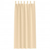 Firany blackout z kółkami 2 pcs Kremowy 245 x 140 cm Poliester